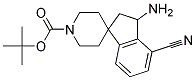 TERT-BUTYL 3-AMINO-4-CYANO-2,3-DIHYDROSPIRO[INDENE-1,4'-PIPERIDINE]-1'-CARBOXYLATE Struktur