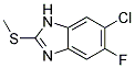 6-CHLORO-5-FLUORO-2-(METHYLTHIO)BENZIMIDAZOLE Struktur