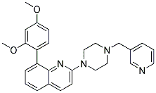 8-(2,4-DIMETHOXYPHENYL)-2-[4-(PYRIDIN-3-YLMETHYL)PIPERAZIN-1-YL]QUINOLINE Struktur