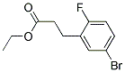 3-(5-BROMO-2-FLUORO-PHENYL)-PROPIONIC ACID ETHYL ESTER Struktur