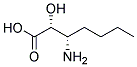 (2R,3S)-3-AMINO-2-HYDROXYHEPTANOIC ACID Struktur