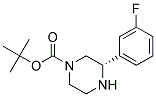 (S)-3-(3-FLUORO-PHENYL)-PIPERAZINE-1-CARBOXYLIC ACID TERT-BUTYL ESTER Struktur