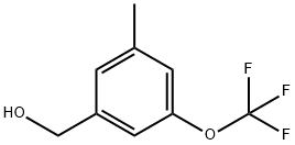 3-METHYL-5-(TRIFLUOROMETHOXY)BENZYL ALCOHOL Struktur