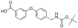 3-(4-((TERT-BUTOXYCARBONYLAMINO)METHYL)PHENOXY)BENZOIC ACID Struktur