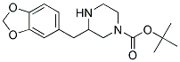 3-BENZO[1,3]DIOXOL-5-YLMETHYL-PIPERAZINE-1-CARBOXYLIC ACID TERT-BUTYL ESTER Struktur