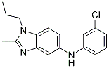 (3-CHLORO-PHENYL)-(2-METHYL-1-PROPYL-1H-BENZOIMIDAZOL-5-YL)-AMINE Struktur