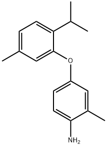 4-(2-ISOPROPYL-5-METHYLPHENOXY)-2-METHYLANILINE Struktur