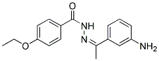 4-ETHOXY-BENZOIC ACID [1-(3-AMINO-PHENYL)-ETHYLIDENE]-HYDRAZIDE Struktur