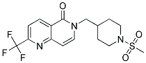 6-([1-(METHYLSULFONYL)PIPERIDIN-4-YL]METHYL)-2-(TRIFLUOROMETHYL)-1,6-NAPHTHYRIDIN-5(6H)-ONE Struktur