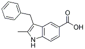 3-BENZYL-2-METHYL-1H-INDOLE-5-CARBOXYLIC ACID Struktur