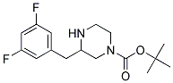 3-(3,5-DIFLUORO-BENZYL)-PIPERAZINE-1-CARBOXYLIC ACID TERT-BUTYL ESTER Struktur