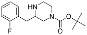 3-(2-FLUORO-BENZYL)-PIPERAZINE-1-CARBOXYLIC ACID TERT-BUTYL ESTER Struktur