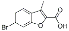 6-BROMO-3-METHYL-1-BENZOFURAN-2-CARBOXYLIC ACID Struktur