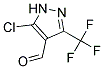 5-CHLORO-3-TRIFLUOROMETHYL-1H-PYRAZOLE-4-CARBALDEHYDE Struktur