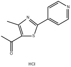 5-ACETYL-4-METHYL-2-(4-PYRIDINYL)-1,3-THIAZOL-3-IUM CHLORIDE Struktur