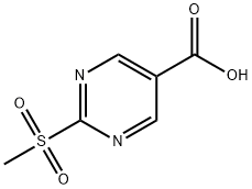 2-(METHYLSULFONYL)PYRIMIDINE-5-CARBOXYLIC ACID Struktur