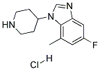 5-FLUORO-7-METHYL-1-(PIPERIDIN-4-YL)-1H-BENZO[D]IMIDAZOLE HYDROCHLORIDE Struktur