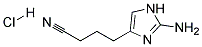 4-(2-AMINO-1H-IMIDAZOL-4-YL)-BUTYRONITRILE HCL Struktur
