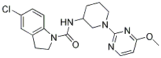 5-CHLORO-N-[1-(4-METHOXYPYRIMIDIN-2-YL)PIPERIDIN-3-YL]INDOLINE-1-CARBOXAMIDE Struktur