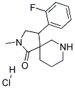 4-(2-FLUOROPHENYL)-2-METHYL-2,7-DIAZASPIRO[4.5]DECAN-1-ONE HYDROCHLORIDE Structure