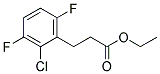 3-(2-CHLORO-3,6-DIFLUORO-PHENYL)-PROPIONIC ACID ETHYL ESTER Struktur