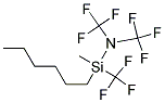 NONAFLUOROHEXYLDIMETHYL(DIMETHYLAMINO)SILANE Struktur