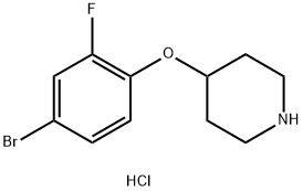 4-(4-BROMO-2-FLUOROPHENOXY)PIPERIDINE Struktur