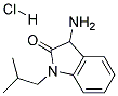 3-AMINO-1-ISOBUTYL-1,3-DIHYDRO-INDOL-2-ONE HYDROCHLORIDE Struktur