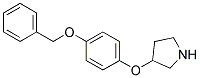 3-[4-(BENZYLOXY)PHENOXY]PYRROLIDINE Struktur