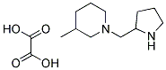 3-METHYL-1-(PYRROLIDIN-2-YLMETHYL)PIPERIDINE OXALATE Struktur