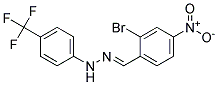 N-(2-BROMO-4-NITRO-BENZYLIDENE)-N'-(4-TRIFLUOROMETHYL-PHENYL)-HYDRAZINE Struktur