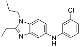 (3-CHLORO-PHENYL)-(2-ETHYL-1-PROPYL-1H-BENZOIMIDAZOL-5-YL)-AMINE Struktur