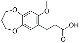 3-(8-METHOXY-3,4-DIHYDRO-2H-1,5-BENZODIOXEPIN-7-YL)PROPANOIC ACID Struktur