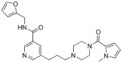 N-(2-FURYLMETHYL)-5-(3-(4-[(1-METHYL-1H-PYRROL-2-YL)CARBONYL]PIPERAZIN-1-YL)PROPYL)NICOTINAMIDE Struktur