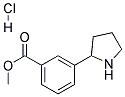 METHYL 3-(PYRROLIDIN-2-YL)BENZOATE HYDROCHLORIDE Struktur