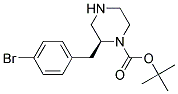 (S)-2-(4-BROMO-BENZYL)-PIPERAZINE-1-CARBOXYLIC ACID TERT-BUTYL ESTER Struktur