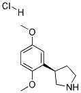 (R)-3-(2,5-DIMETHOXYPHENYL)PYRROLIDINE HYDROCHLORIDE Struktur