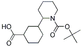 3-(1-(TERT-BUTOXYCARBONYL)PIPERIDIN-2-YL)CYCLOHEXANECARBOXYLIC ACID Struktur