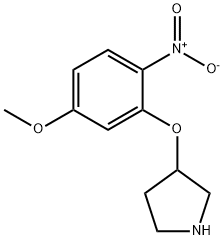 3-(2-METHOXY-5-NITROPHENOXY)PYRROLIDINE Struktur