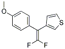 3-[2,2-DIFLUORO-1-(4-METHOXYPHENYL)VINYL]THIOPHENE Struktur