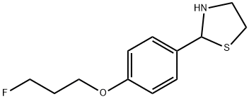 3-FLUOROPROPYL 4-(1,3-THIAZOLAN-2-YL)PHENYL ETHER Struktur