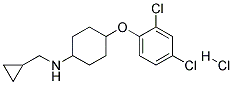 CYCLOPROPYLMETHYL-[4-(2,4-DICHLORO-PHENOXY)-CYCLOHEXYL]-AMINE HYDROCHLORIDE Struktur