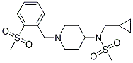 N-(CYCLOPROPYLMETHYL)-N-(1-[2-(METHYLSULFONYL)BENZYL]PIPERIDIN-4-YL)METHANESULFONAMIDE Struktur