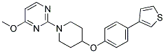 4-METHOXY-2-(4-[4-(3-THIENYL)PHENOXY]PIPERIDIN-1-YL)PYRIMIDINE Struktur