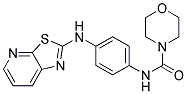 N-[4-([1,3]THIAZOLO[5,4-B]PYRIDIN-2-YLAMINO)PHENYL]MORPHOLINE-4-CARBOXAMIDE Struktur