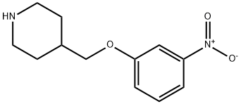 4-[(3-NITROPHENOXY)METHYL]PIPERIDINE Struktur