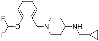 N-(CYCLOPROPYLMETHYL)-1-[2-(DIFLUOROMETHOXY)BENZYL]PIPERIDIN-4-AMINE Struktur