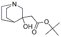 (3-HYDROXY-1-AZA-BICYCLO[2.2.2]OCT-3-YL)-ACETIC ACID TERT-BUTYL ESTER Struktur