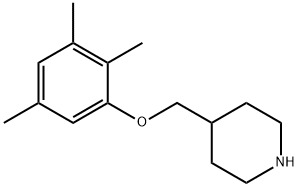 4-[(2,3,5-TRIMETHYLPHENOXY)METHYL]PIPERIDINE Struktur