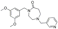 4-(3,5-DIMETHOXYBENZYL)-1-(PYRIDIN-3-YLMETHYL)-1,4-DIAZEPAN-5-ONE Struktur